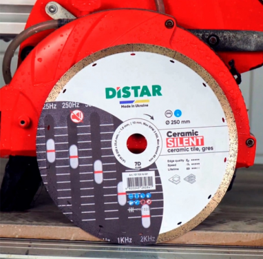 Taglio del gres porcellanato sui tagliapiastrelle