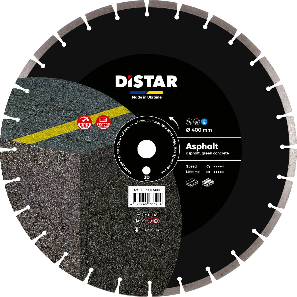 Disco da taglio diamantato 1A1RSS 400 Asphalt