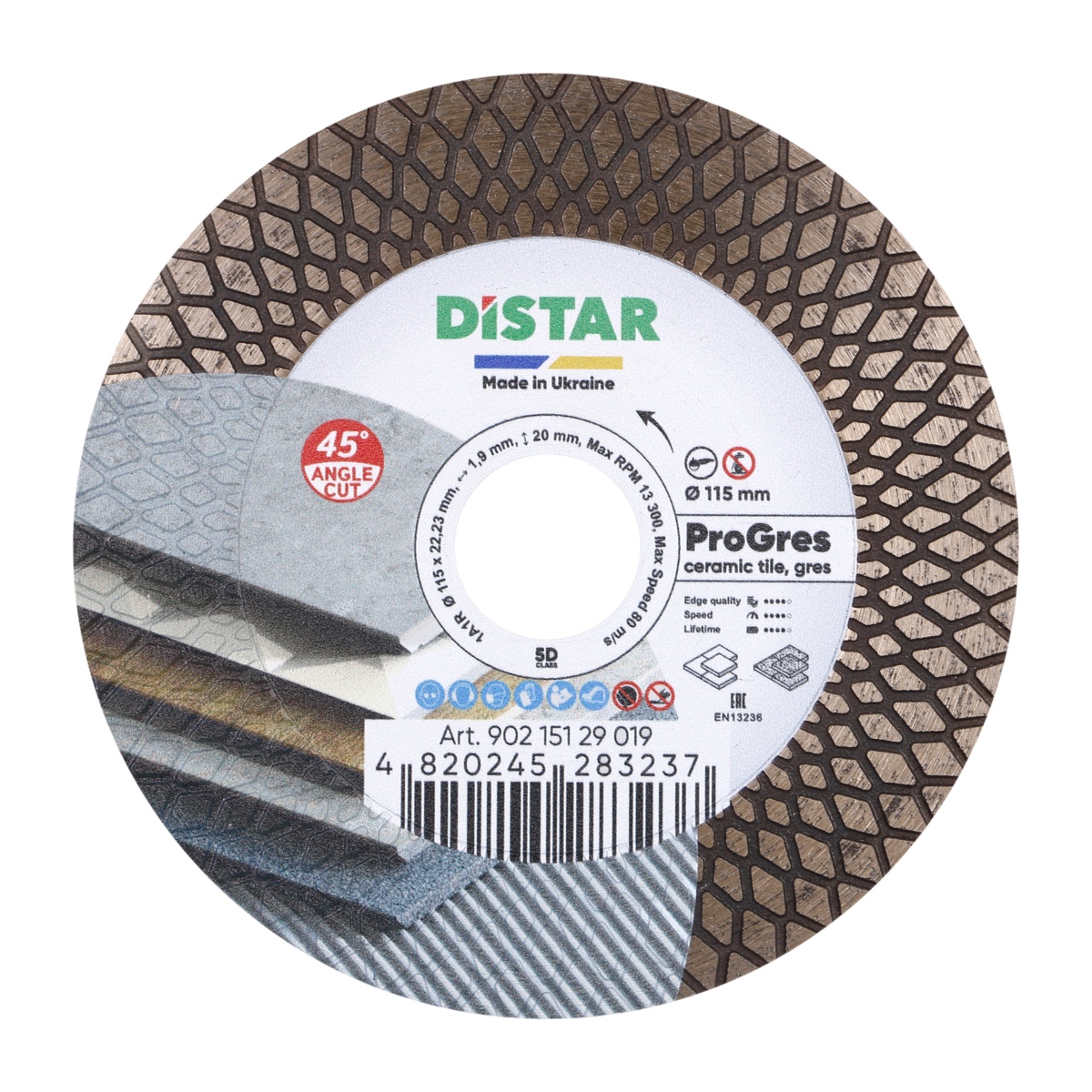 Disco da taglio diamantato 1A1R 115x1,9x8/20x22,23 PRO Gres