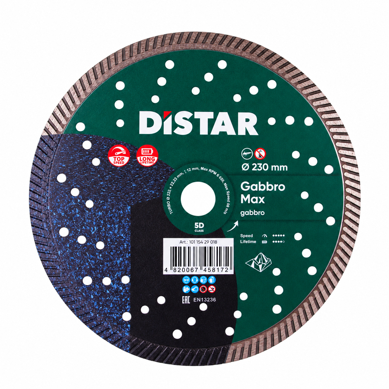 Disco da taglio diamantato Turbo 232 Gabbro Max
