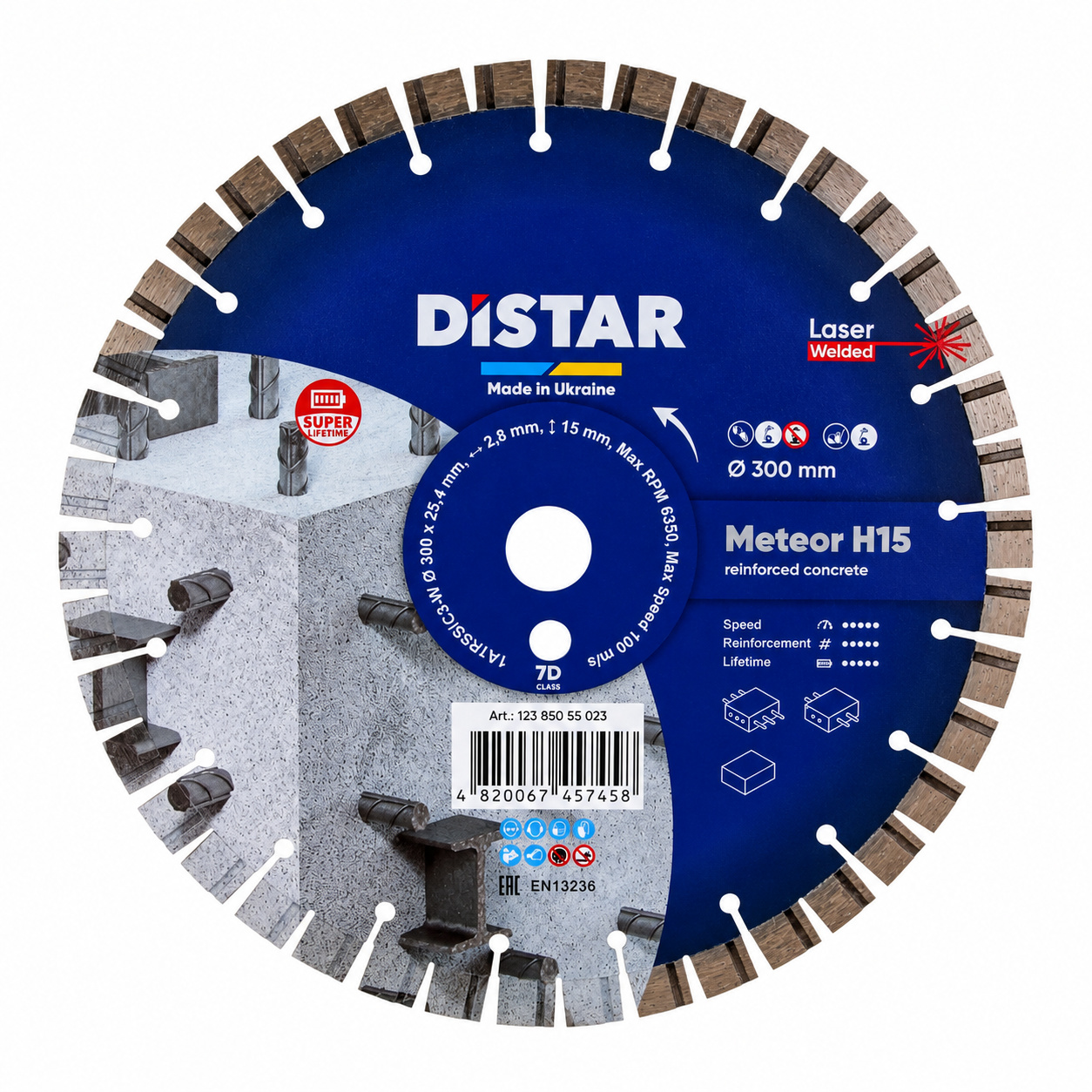 Disco da taglio diamantato 1A1RSS 300 Meteor H15