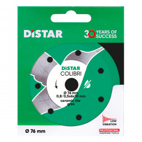 Disco da taglio diamantato Distar 76x10H Colibri