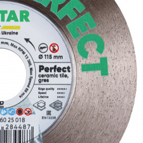Disco da taglio diamantato 1A1R 115x22,23H Perfect