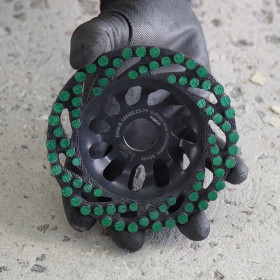 Platorello diamantato DGS-S 125/22,23-77 Green Point