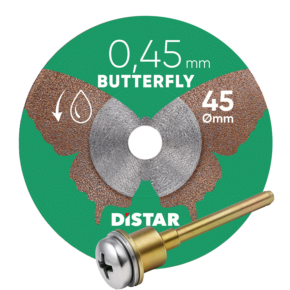 Disco da taglio diamantato Distar 45x0,45x5,8H/3,2-3,0F Butterfly
