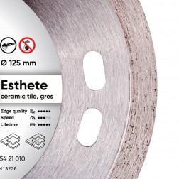 Disco da taglio diamantato 1A1R 125 Esthete