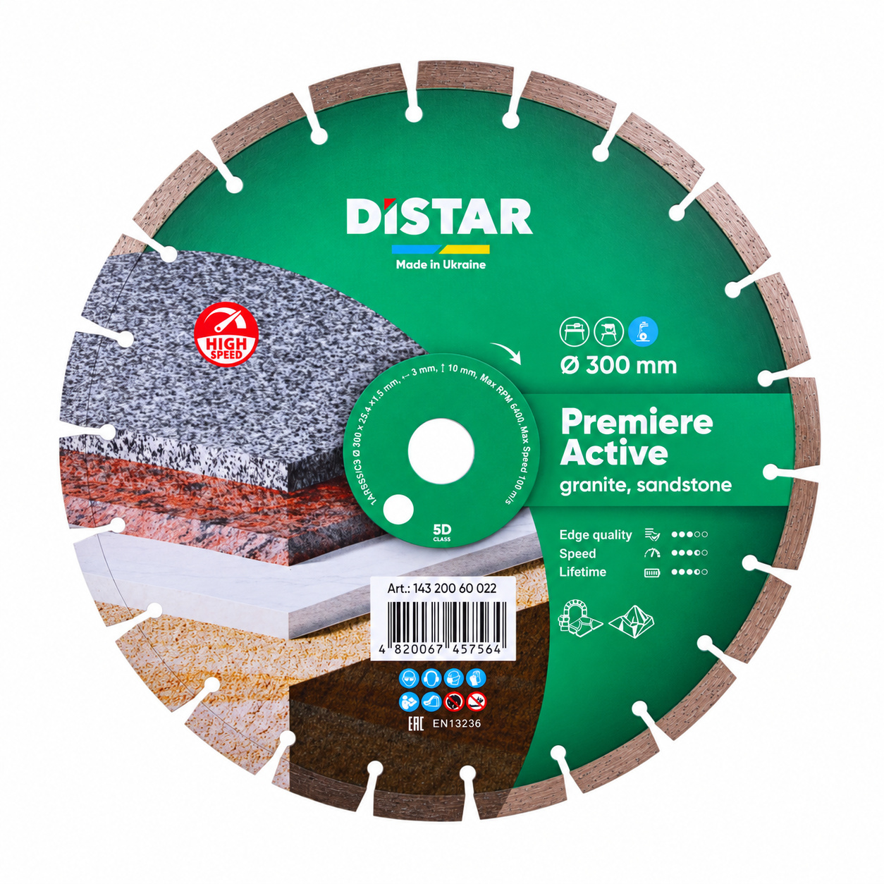 Disco da taglio diamantato 1A1RSS 300 Premier Active
