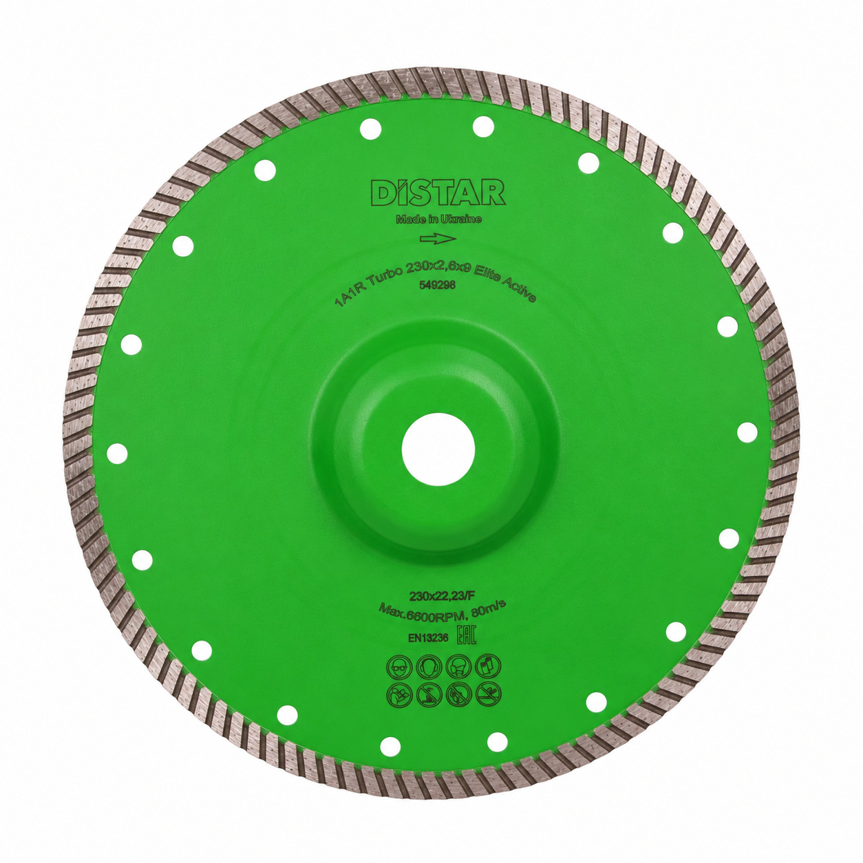 Disco da taglio diamantato Turbo 230x22,23/F Elite Active