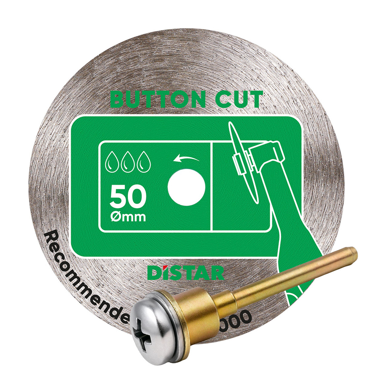 Disco da taglio diamantato DIstar 50x0,8x5,8/3,2-3,0F ButtonCut