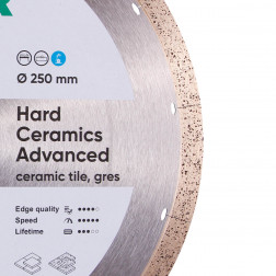Disco da taglio diamantato 1A1R 250 Hard ceramics Advanñed