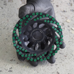 Platorello diamantato DGS-S 125/22,23-77 Green Point