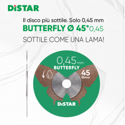 Disco da taglio diamantato Distar 45x0,45x5,8H/3,2-3,0F Butterfly
