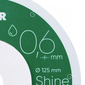 Disco da taglio diamantato 1A1R 125x0,6x6x22,23 Shine