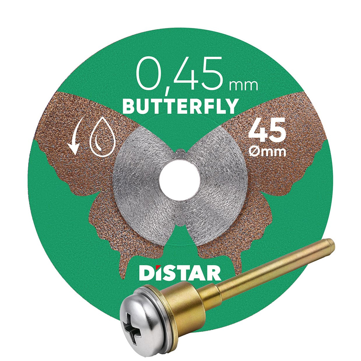 Disco da taglio diamantato Distar 45x0,45x5,8H/3,2-3,0F Butterfly